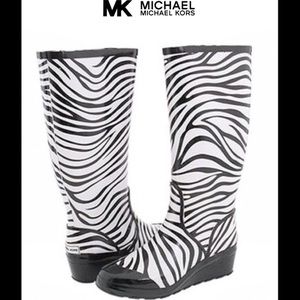Michael Kors Zebra Rain Boots